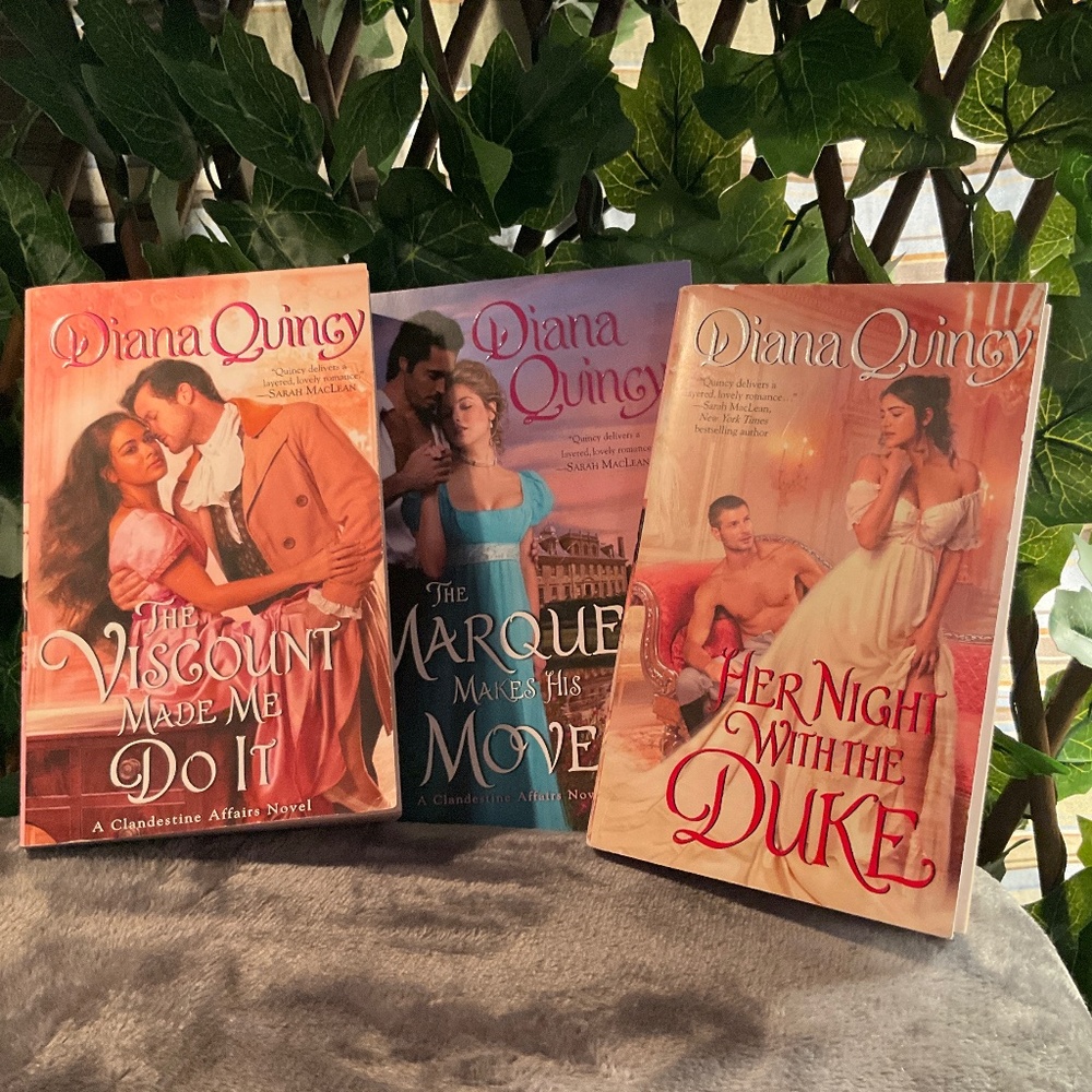 Diana Quincy Complete Set of clandestine Affairs Books - Set of 3 Books
